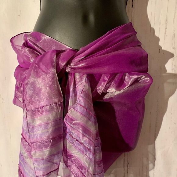 Purple Beaded Sarong NWT - Picture 2 of 4
